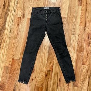 Washed black Madewell jeans size 26